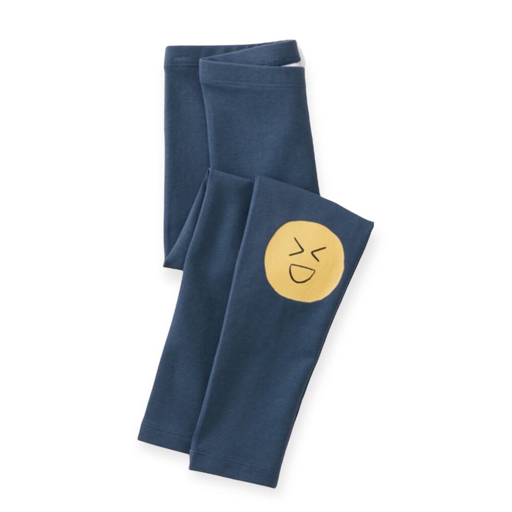 Tea Collection NWT Emoji Knee Graphic Leggings. Size 4.